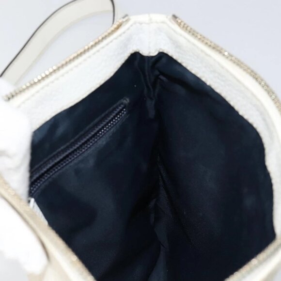 GUCCI GG Canvas Sherry Line Shoulder Bag PVC White Red Navy 153244 Auth ep11420 - Picture 11 of 16